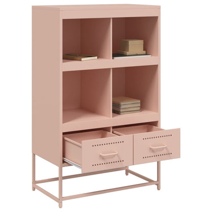 Credenza Rosa 68x39x111,5 cm Acciaio - homemem39