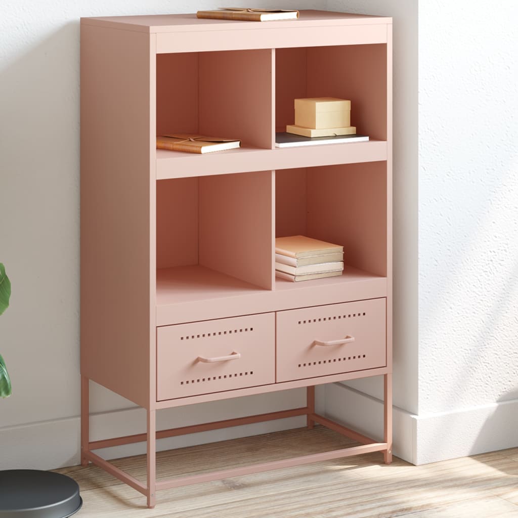 Credenza Rosa 68x39x111,5 cm Acciaio - homemem39
