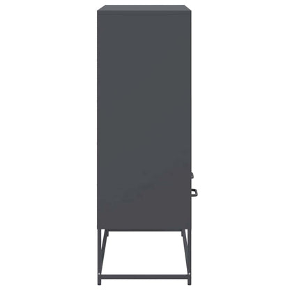 Credenza Antracite 68x39x111,5 cm Acciaio