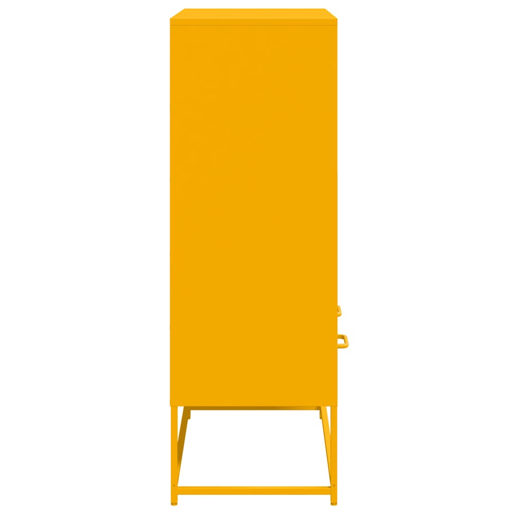 Credenza Giallo Senape 68x39x111,5 cm in Acciaio - homemem39