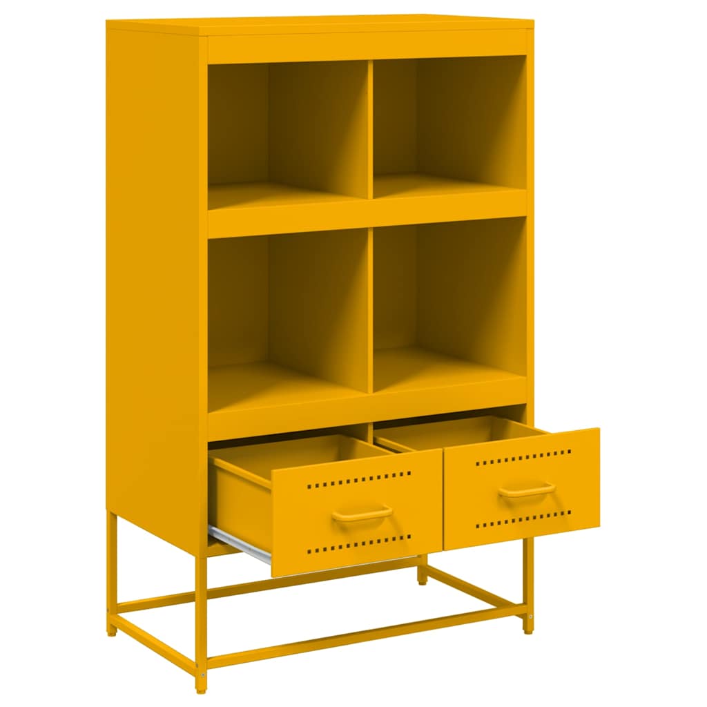 Credenza Giallo Senape 68x39x111,5 cm in Acciaio - homemem39