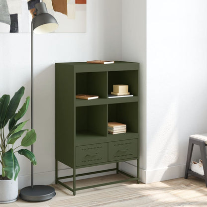 Credenza Verde Oliva 68x39x111,5 cm in Acciaio | homemem39