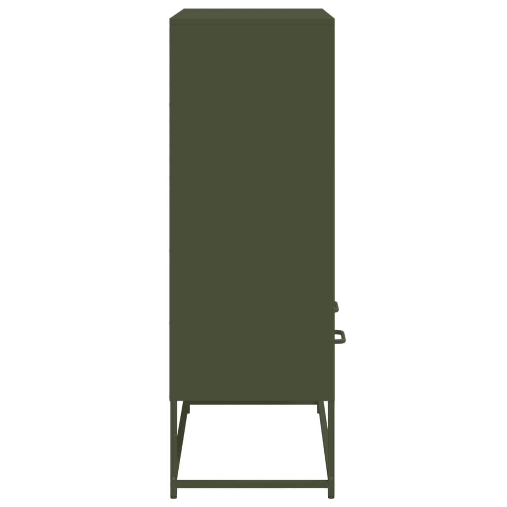 Credenza Verde Oliva 68x39x111,5 cm in Acciaio | homemem39