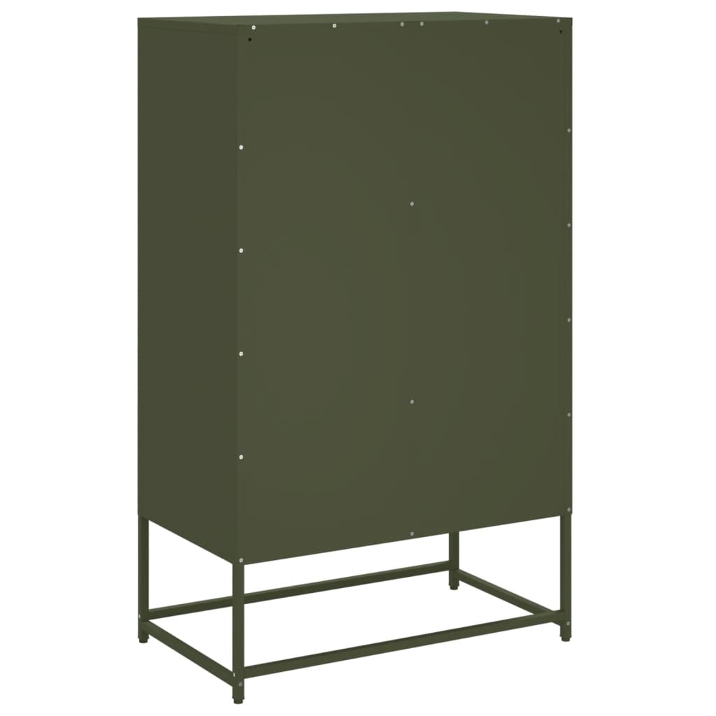Credenza Verde Oliva 68x39x111,5 cm in Acciaio | homemem39