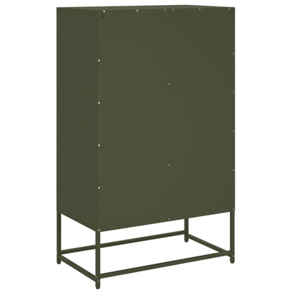 Credenza Verde Oliva 68x39x111,5 cm in Acciaio | homemem39