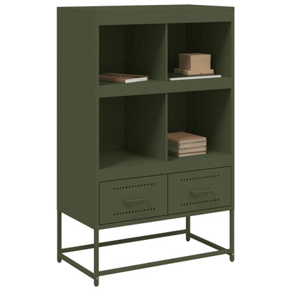 Credenza Verde Oliva 68x39x111,5 cm in Acciaio - homemem39