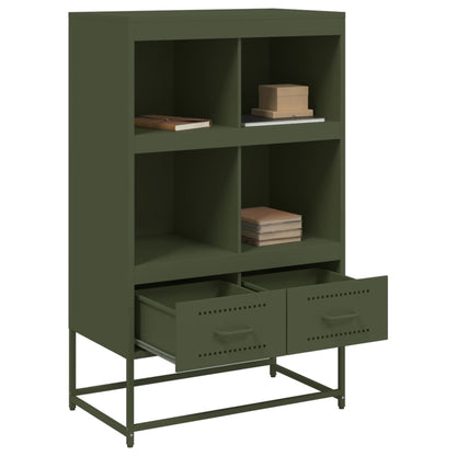 Credenza Verde Oliva 68x39x111,5 cm in Acciaio | homemem39