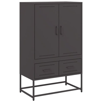 Credenza Nera 68x39x111,5 cm in Acciaio | homemem39