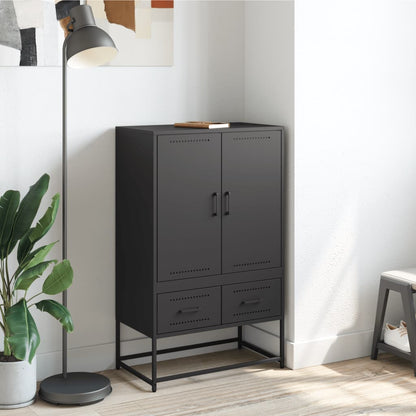 Credenza Nera in Acciaio