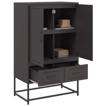 Credenza Nera in Acciaio