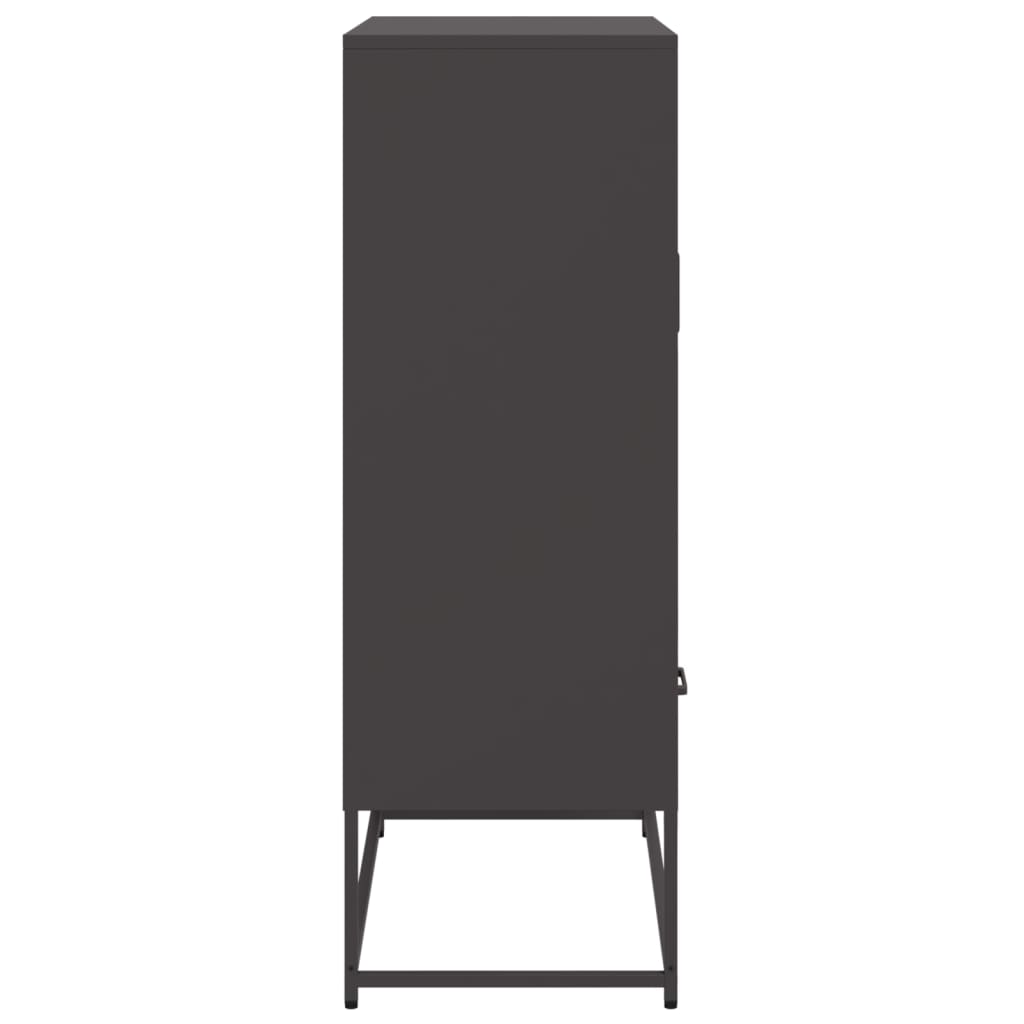 Credenza Nera in Acciaio