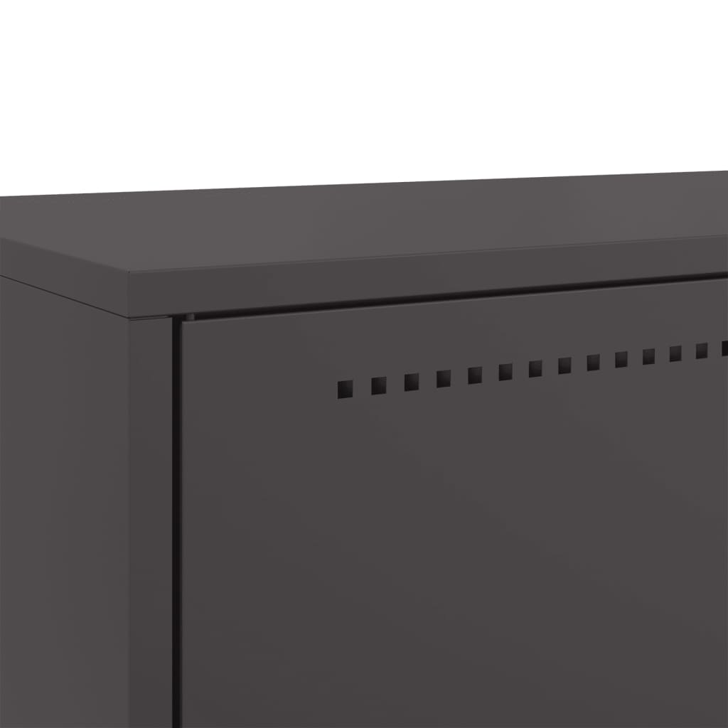 Credenza Nera in Acciaio