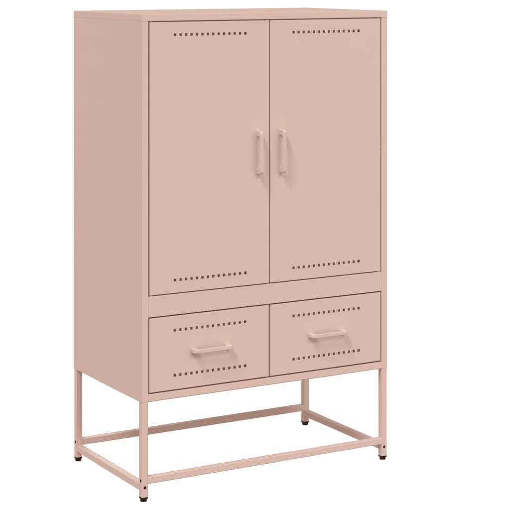 Credenza Rosa 68x39x111,5 cm Acciaio - homemem39