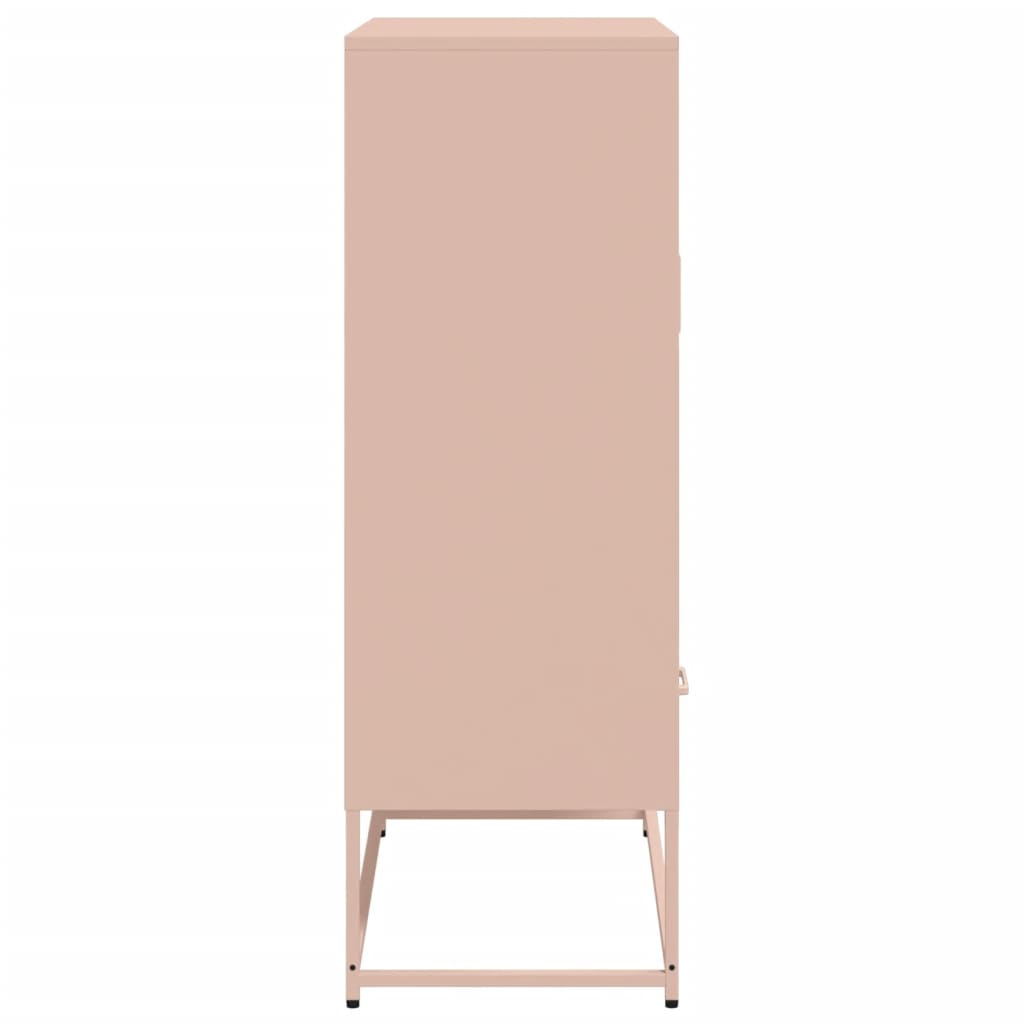 Credenza Rosa 68x39x111,5 cm Acciaio - homemem39