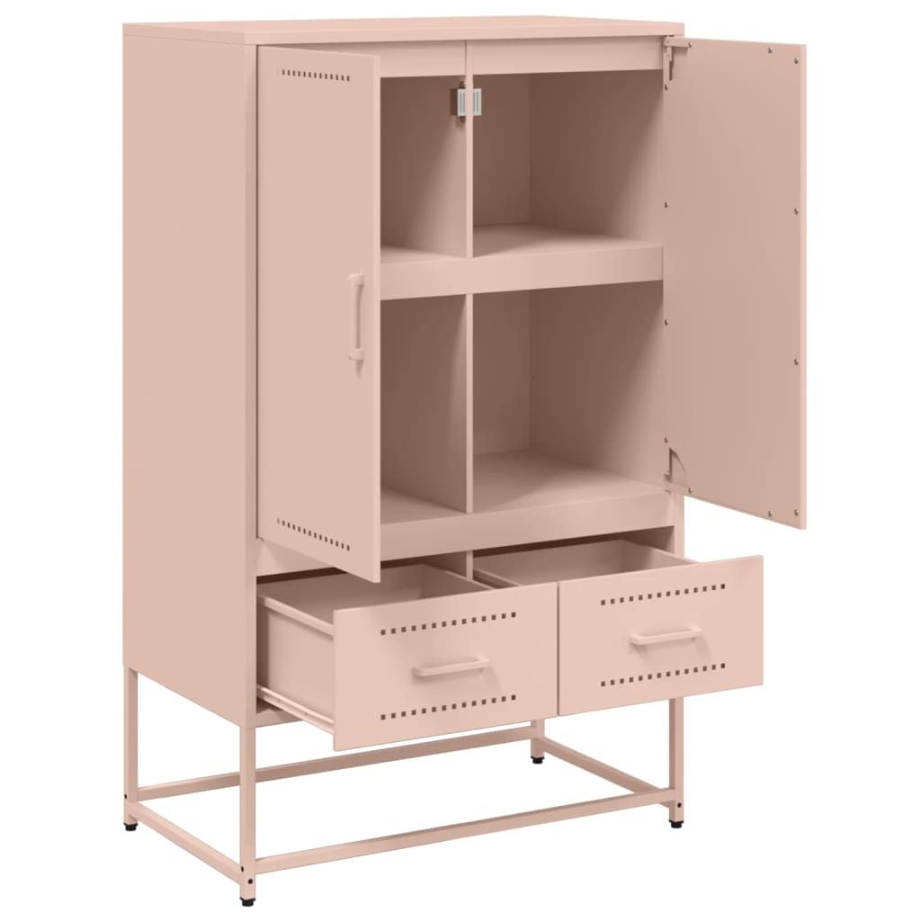 Credenza Rosa 68x39x111,5 cm Acciaio | homemem39