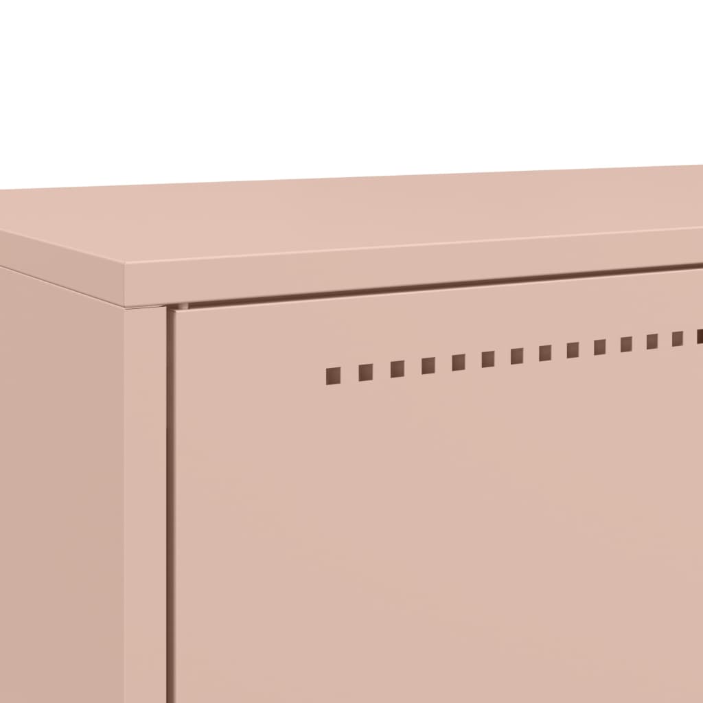 Credenza Rosa 68x39x111,5 cm Acciaio | homemem39