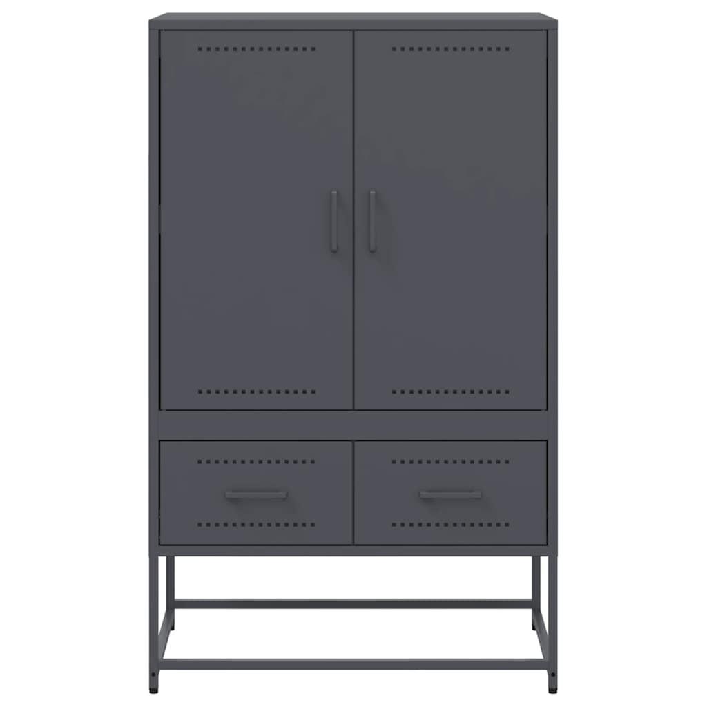 Credenza Antracite 68x39x111,5 cm Acciaio | homemem39