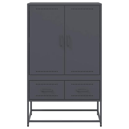 Credenza Antracite 68x39x111,5 cm Acciaio | homemem39