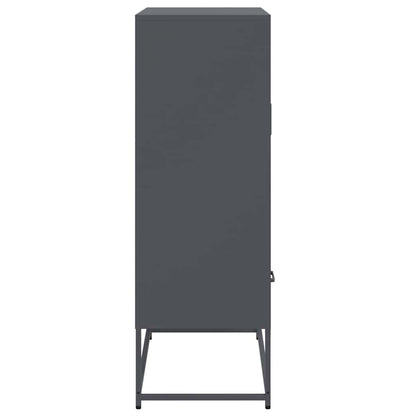 Credenza Antracite 68x39x111,5 cm Acciaio | homemem39