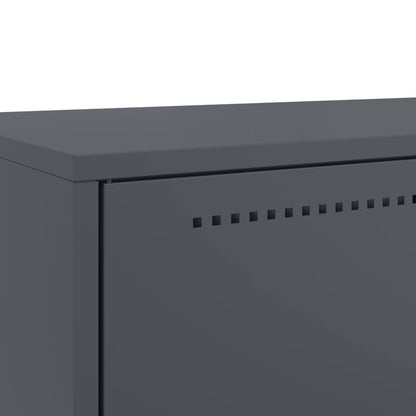 Credenza Antracite 68x39x111,5 cm Acciaio - homemem39
