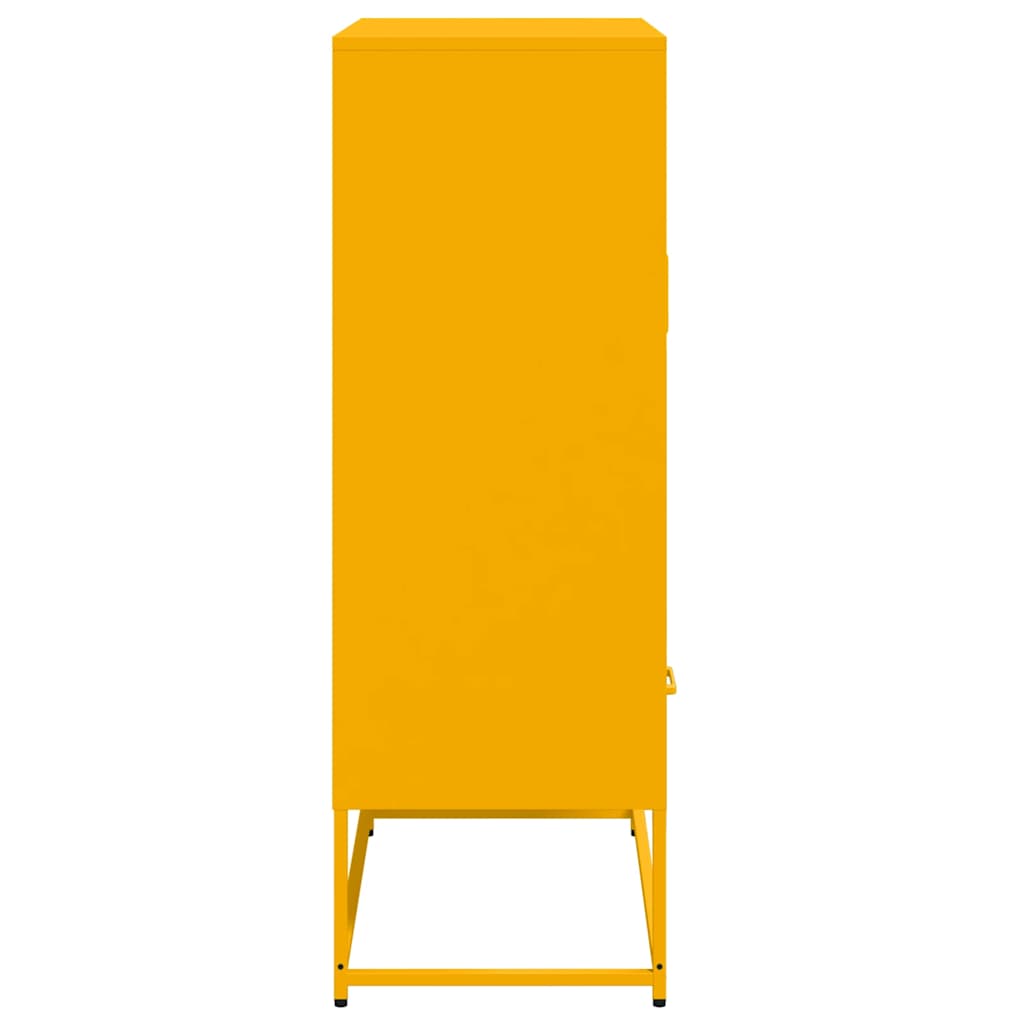 Credenza Giallo Senape 68x39x111,5 cm in Acciaio - homemem39