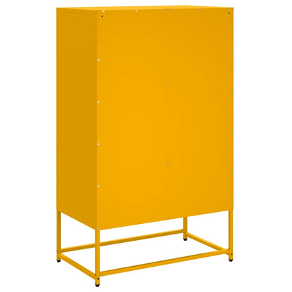 Credenza Giallo Senape 68x39x111,5 cm in Acciaio - homemem39