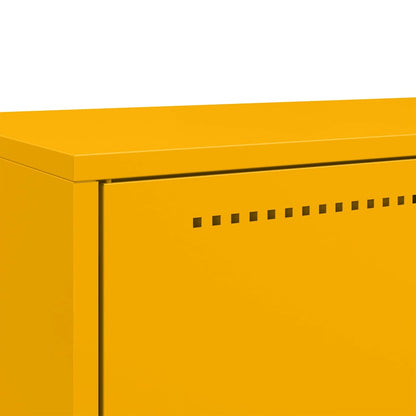Credenza Giallo Senape 68x39x111,5 cm in Acciaio