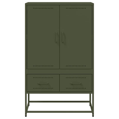 Credenza Verde Oliva 68x39x111,5 cm in Acciaio - homemem39