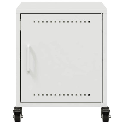 Comodini 2 pz Bianchi 36x39x43,5 cm in Acciaio - homemem39