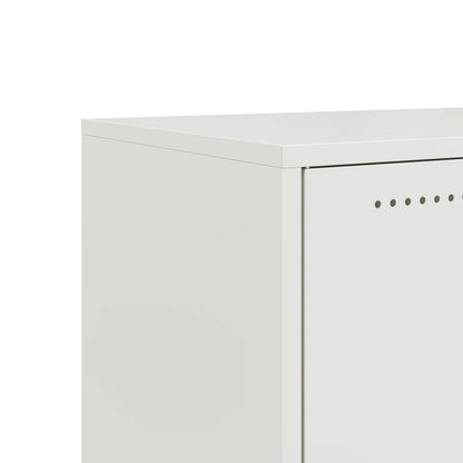 Mobile TV Bianco 68x39x43,5 cm in Acciaio Laminato a Freddo - homemem39