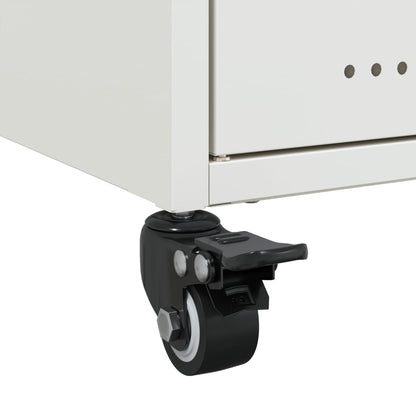 Mobile TV Bianco 68x39x43,5 cm in Acciaio Laminato a Freddo - homemem39