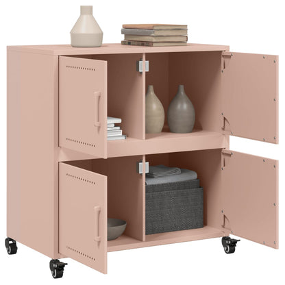 Credenza Rosa 68x39x72 cm in Acciaio - homemem39