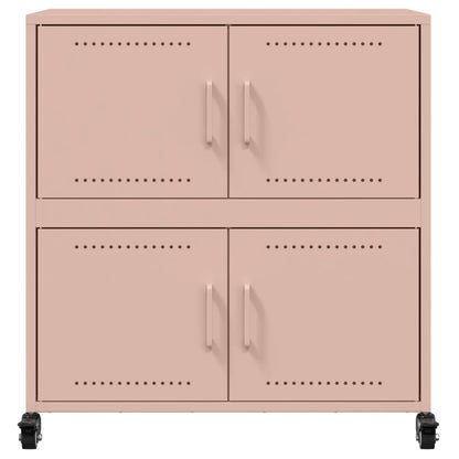 Credenza Rosa 68x39x72 cm in Acciaio - homemem39