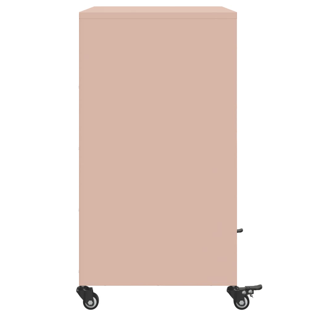 Credenza Rosa 68x39x72 cm in Acciaio - homemem39