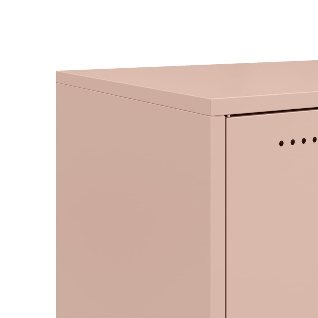 Credenza Rosa 68x39x72 cm in Acciaio - homemem39
