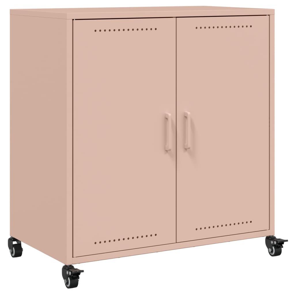 Credenza Rosa 68x39x72 cm in Acciaio - homemem39