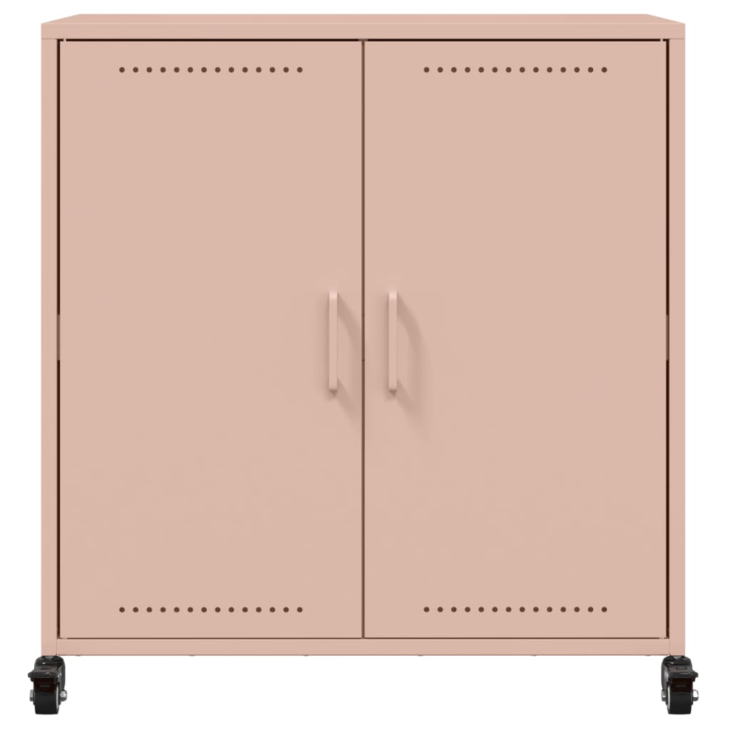Credenza Rosa 68x39x72 cm in Acciaio - homemem39