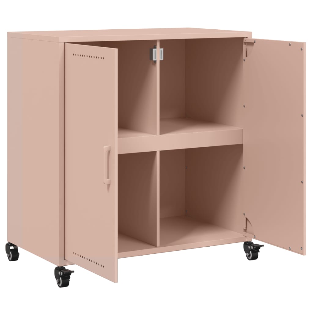 Credenza Rosa 68x39x72 cm in Acciaio