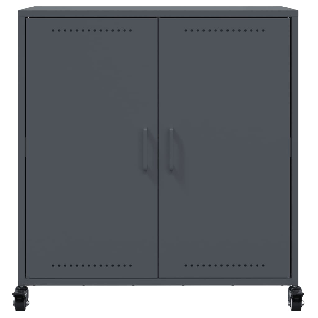 Credenza Antracite 68x39x72 cm in Acciaio