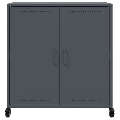 Credenza Antracite 68x39x72 cm in Acciaio