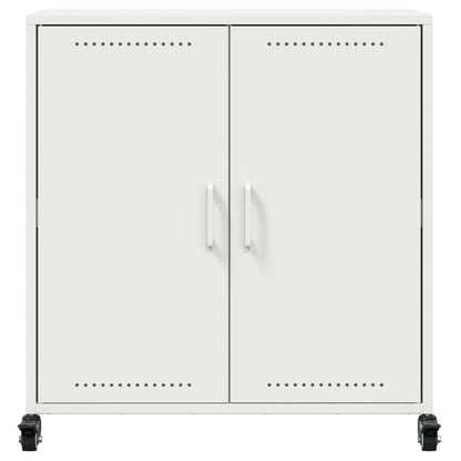 Credenza Bianca 68x39x72 cm in Acciaio