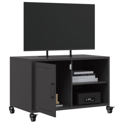 Mobile TV Nero 68x39x43,5 cm in Acciaio - homemem39