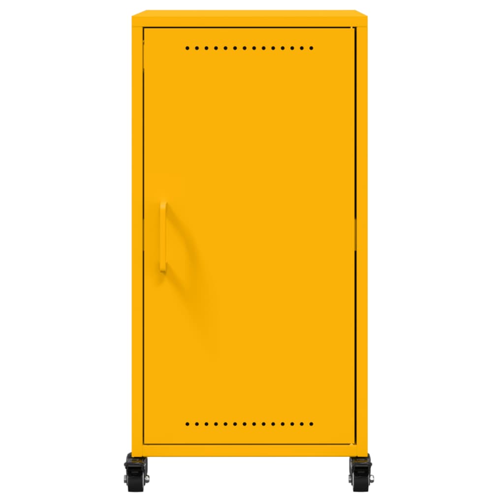 Credenza Giallo Antracite 36x39x72 cm Acciaio Laminato a Freddo - homemem39