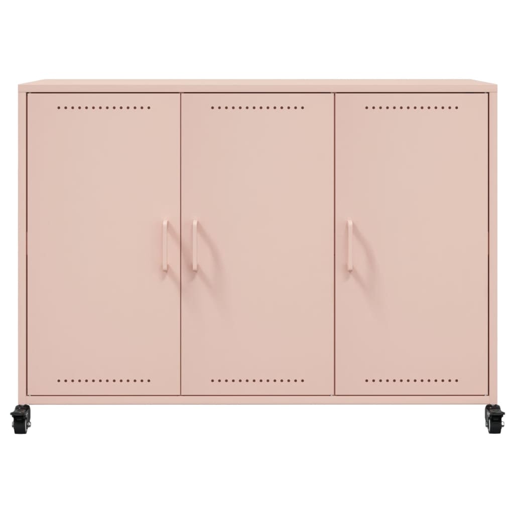 Credenza Rosa 100,5x39x72 cm in Acciaio - homemem39