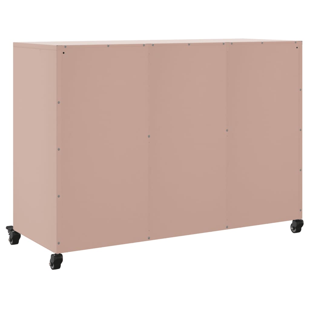 Credenza Rosa 100,5x39x72 cm in Acciaio - homemem39