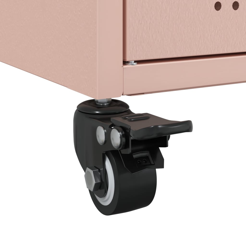 Credenza Rosa 100,5x39x72 cm in Acciaio - homemem39