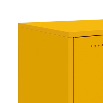 Credenza Giallo Senape 100,5x39x72 cm in Acciaio - homemem39