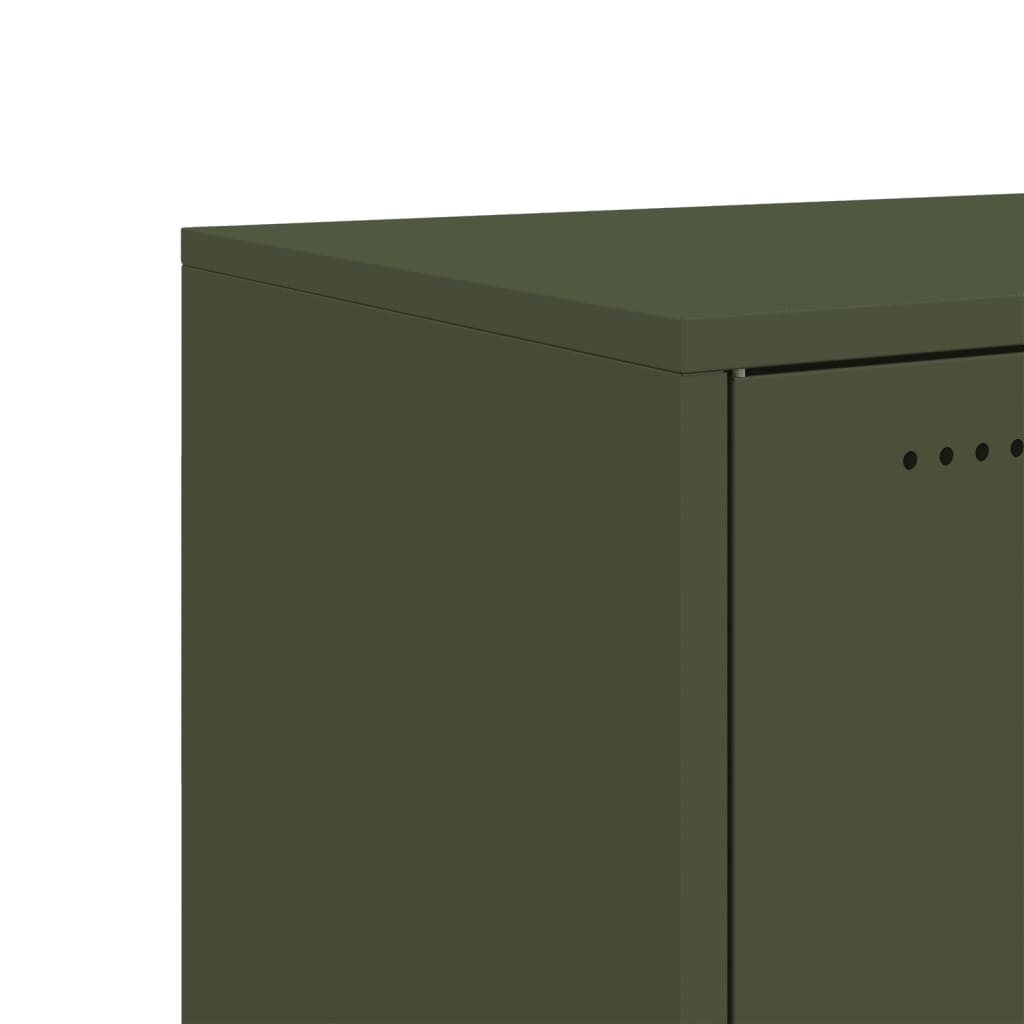 Credenza Verde Oliva 100,5x39x72 cm in Acciaio