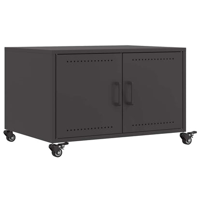 Tavolino da Salotto Nero 100,5x39x72 cm in Acciaio | homemem39