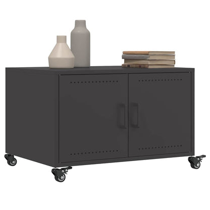 Tavolino da Salotto Nero 100,5x39x72 cm in Acciaio | homemem39
